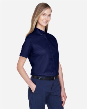 CORE365 Women's Optimum Short Sleeve Twill Shirt - Image 14