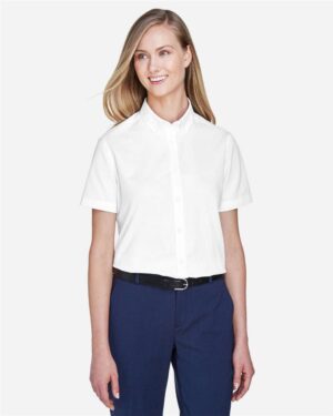 CORE365 Women's Optimum Short Sleeve Twill Shirt - Image 18