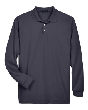 Devon & Jones Men's Pima Piqué Long Sleeve Polo - Image 11