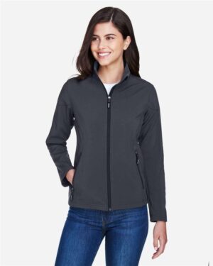 CORE365 Women's Cruise Two-Layer Fleece Bonded Soft Shell Jacket - Image 8