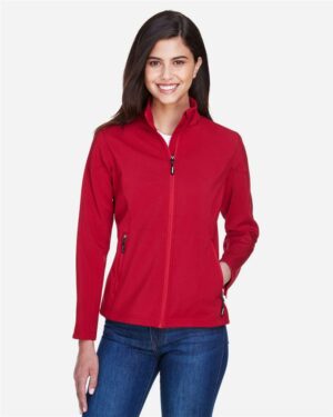 CORE365 Women's Cruise Two-Layer Fleece Bonded Soft Shell Jacket - Image 18