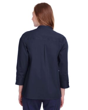 Devon & Jones Women's Crown Collection® Stretch Broadcloth Three-Quarter Sleeve Blouse - Image 15