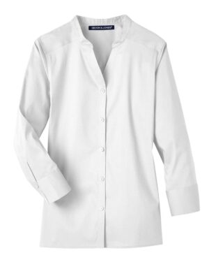 Devon & Jones Women's Crown Collection® Stretch Broadcloth Three-Quarter Sleeve Blouse - Image 16