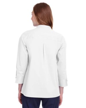 Devon & Jones Women's Crown Collection® Stretch Broadcloth Three-Quarter Sleeve Blouse - Image 20