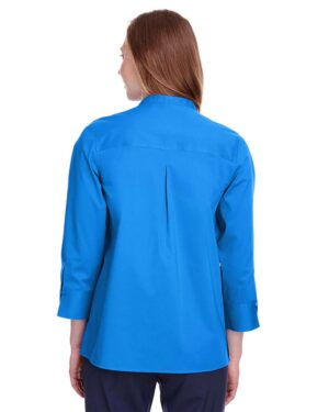 Devon & Jones Women's Crown Collection® Stretch Broadcloth Three-Quarter Sleeve Blouse - Image 5