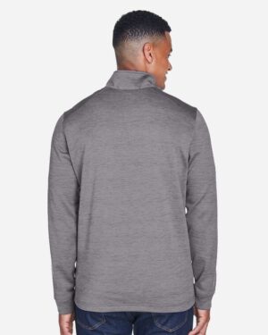 Devon & Jones Men's Newbury Mélange Fleece Quarter-Zip Pullover - Image 10