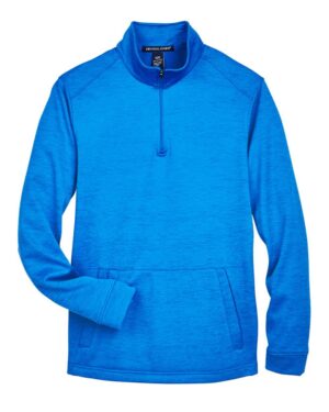 Devon & Jones Men's Newbury Mélange Fleece Quarter-Zip Pullover - Image 16