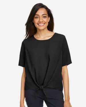 Devon & Jones Women's Perfect Fit™ Tie Front Blouse - Image 4