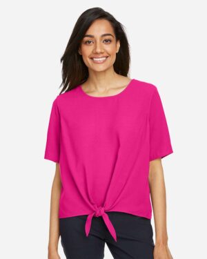 Devon & Jones Women's Perfect Fit™ Tie Front Blouse - Image 10