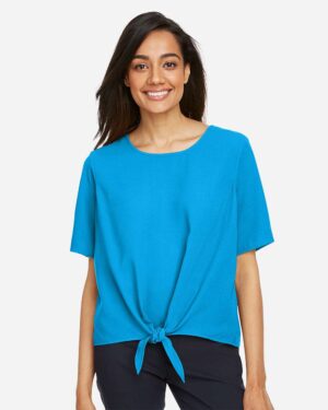 Devon & Jones Women's Perfect Fit™ Tie Front Blouse - Image 34
