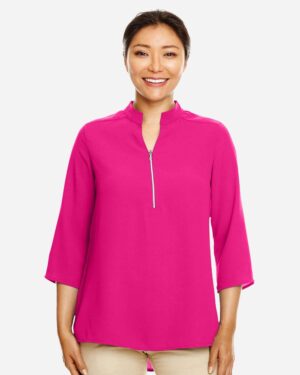 Devon & Jones Women's Perfect Fit™ Three-Quarter Sleeve Crepe Tunic - Image 6