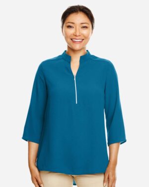 Devon & Jones Women's Perfect Fit™ Three-Quarter Sleeve Crepe Tunic - Image 10