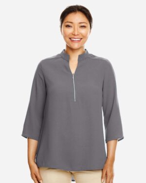 Devon & Jones Women's Perfect Fit™ Three-Quarter Sleeve Crepe Tunic - Image 18