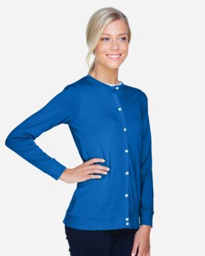 Devon & Jones Women's Perfect Fit™ Ribbon Cardigan - Image 9