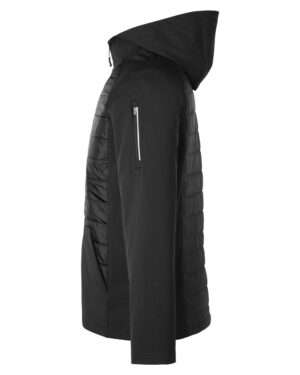 CORE365 Unisex Techno Lite Hybrid Hooded Jacket - Image 3