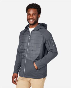 CORE365 Unisex Techno Lite Hybrid Hooded Jacket - Image 11