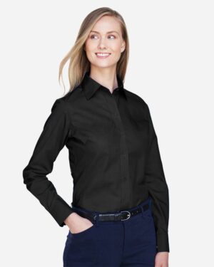 Devon & Jones Women's Crown Collection® Broadcloth Woven Dress Shirt - Image 4