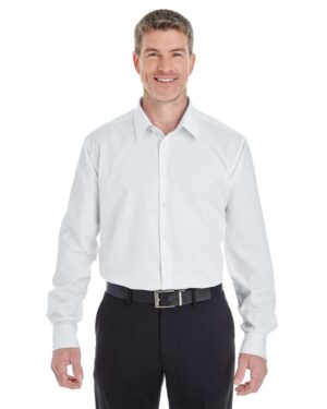 Devon & Jones Men's Crown Collection® Royal Dobby Dress Shirt - Image 7