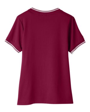 Devon & Jones Women's CrownLux Performance® Plaited Tipped V-Neck Shirt - Image 7