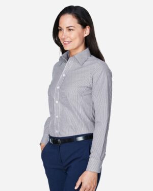 Devon & Jones Women's Crown Collection® Banker Stripe Woven Dress Shirt - Image 14
