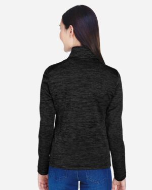 Devon & Jones Women's Newbury Mélange Fleece Quarter-Zip Pullover - Image 5