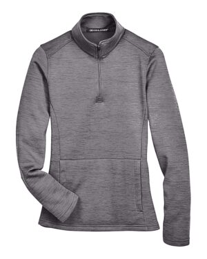 Devon & Jones Women's Newbury Mélange Fleece Quarter-Zip Pullover - Image 6