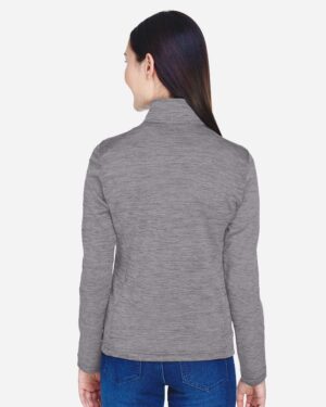Devon & Jones Women's Newbury Mélange Fleece Quarter-Zip Pullover - Image 10
