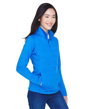 Devon & Jones Women's Newbury Mélange Fleece Quarter-Zip Pullover - Image 14