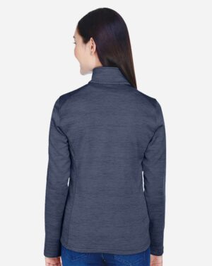 Devon & Jones Women's Newbury Mélange Fleece Quarter-Zip Pullover - Image 20