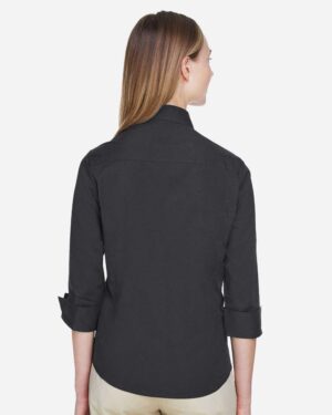Devon & Jones Women's Perfect Fit™ Three-Quarter Sleeve Stretch Poplin Dress Shirt - Image 5