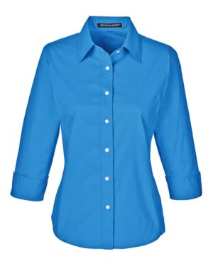 Devon & Jones Women's Perfect Fit™ Three-Quarter Sleeve Stretch Poplin Dress Shirt - Image 11