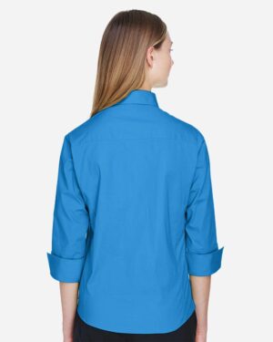 Devon & Jones Women's Perfect Fit™ Three-Quarter Sleeve Stretch Poplin Dress Shirt - Image 15