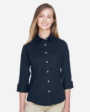 Devon & Jones Women's Perfect Fit™ Three-Quarter Sleeve Stretch Poplin Dress Shirt - Image 23