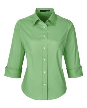 Devon & Jones Women's Perfect Fit™ Three-Quarter Sleeve Stretch Poplin Dress Shirt - Image 16