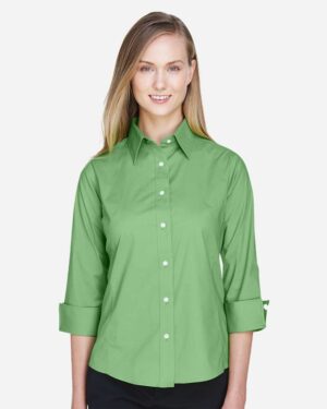 Devon & Jones Women's Perfect Fit™ Three-Quarter Sleeve Stretch Poplin Dress Shirt - Image 18