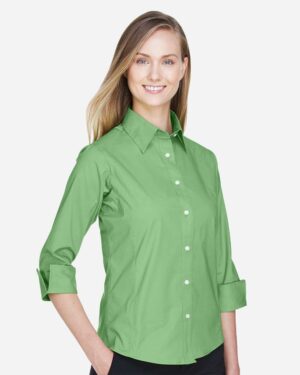 Devon & Jones Women's Perfect Fit™ Three-Quarter Sleeve Stretch Poplin Dress Shirt - Image 19