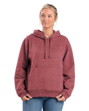 Berne Apparel Women's Heritage Zippered Pocket Hooded Sweatshirt - Image 7
