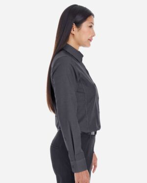 Devon & Jones Women's Crown Collection® Royal Dobby Woven Dress Shirt - Image 3