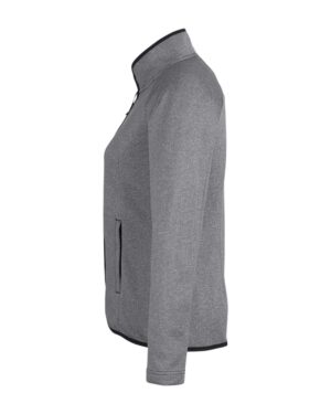 CORE365 Women's Venture Heathered Stripe Full-Zip Jacket - Image 3