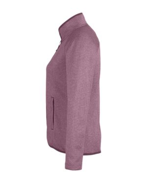 CORE365 Women's Venture Heathered Stripe Full-Zip Jacket - Image 9