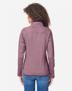 CORE365 Women's Venture Heathered Stripe Full-Zip Jacket - Image 12