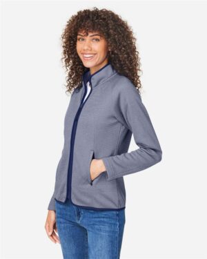 CORE365 Women's Venture Heathered Stripe Full-Zip Jacket - Image 17