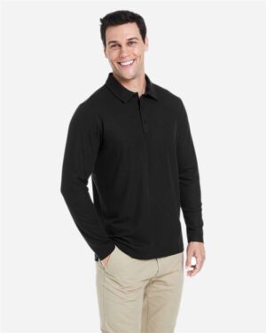 CORE365 Men's Fusion ChromaSoft™ Long Sleeve Pique Polo - Image 5