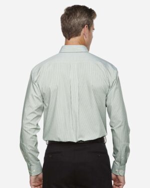 Devon & Jones Men's Crown Collection® Banker Stripe Woven Dress Shirt - Image 5