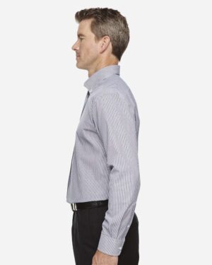 Devon & Jones Men's Crown Collection® Banker Stripe Woven Dress Shirt - Image 14