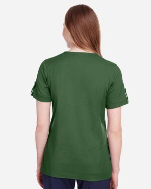 Devon & Jones Women's CrownLux Performance® Plaited Rolled Sleeve Shirt - Image 20