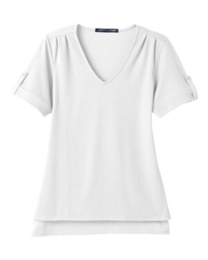 Devon & Jones Women's CrownLux Performance® Plaited Rolled Sleeve Shirt - Image 41