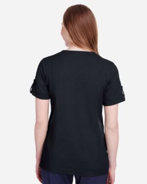 Devon & Jones Women's CrownLux Performance® Plaited Rolled Sleeve Shirt - Image 5