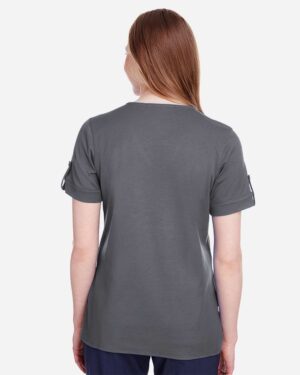 Devon & Jones Women's CrownLux Performance® Plaited Rolled Sleeve Shirt - Image 25