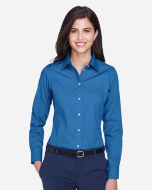 Devon & Jones Women's Crown Collection® Oxford Woven Dress Shirt - Image 3